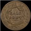 Image 2 : 1828 Classic Head Half Cent NICELY CIRCULATED