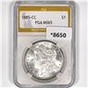 Image 1 : 1885-CC Morgan Silver Dollar PGA-MS65
