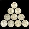 Image 1 : (10) Walking Liberty Half Dollars UNCIRCULATED