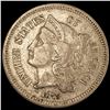Image 1 : 1873 Nickel Three Cent LIGHTLY CIRCULATED