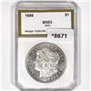 Image 1 : 1886 Morgan Silver Dollar PCI-MS63 DMPL