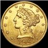 Image 1 : 1900 $5 Gold Half Eagle UNCIRCULATED