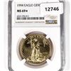 Image 1 : 1994 $50 1oz American Gold Eagle NGC-MS69*