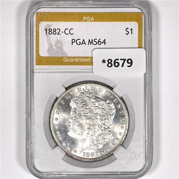 1882-CC Morgan Silver Dollar PGA-MS64