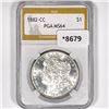 Image 1 : 1882-CC Morgan Silver Dollar PGA-MS64