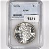 Image 1 : 1881-S Morgan Silver Dollar NNC-MS66