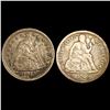 Image 1 : (2) Seated Liberty Dimes NICELY CIRCULATED