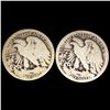 Image 2 : (2) Walking Liberty Half Dollars NICELY CIRC
