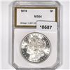 Image 1 : 1879 Morgan Silver Dollar PCI-MS64