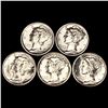 Image 1 : (5) Mercury Dimes UNCIRCULATED