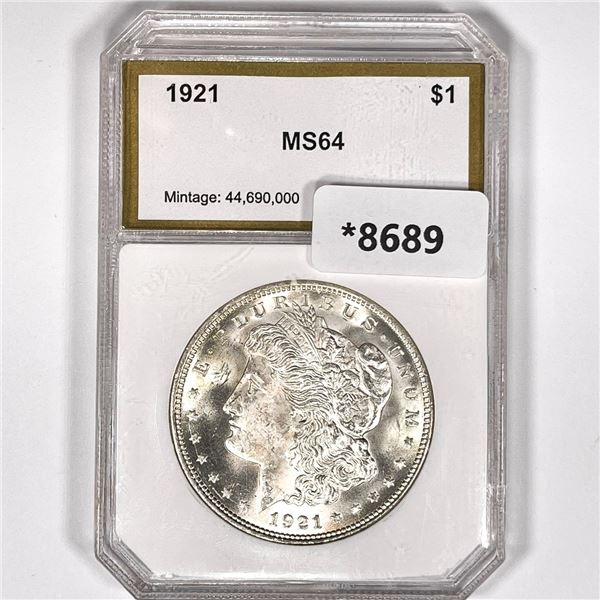 1921 Morgan Silver Dollar PCI-MS64