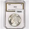 Image 1 : 1921 Morgan Silver Dollar PCI-MS64