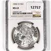 Image 1 : 1902-O Morgan Silver Dollar NGC-MS63