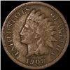 Image 1 : 1908-S Indian Head Cent NICELY CIRCULATED