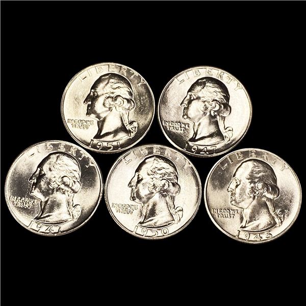 (5) Washington Quarters UNCIRCULATED