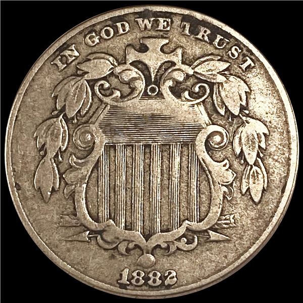 1882 Shield Nickel ABOUT UNCIRCULATED