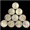 Image 1 : (10) Walking Liberty Half Dollars UNCIRCULATED