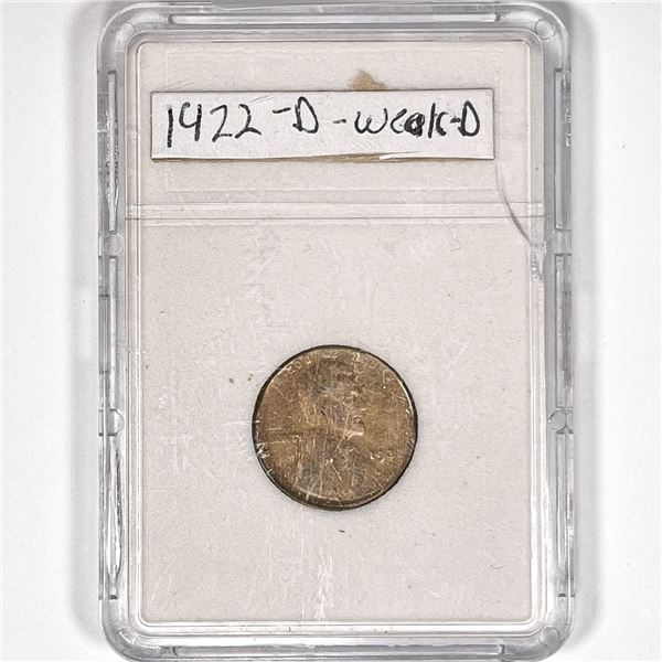 1922-D Wheat Cent Generic- Weak-D
