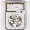 Image 1 : 1883-O Morgan Silver Dollar PCI-MS62