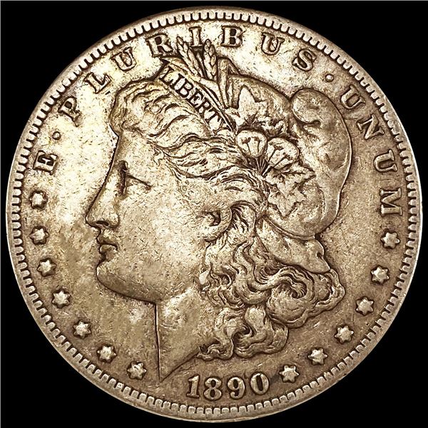 1890-CC Morgan Silver Dollar LIGHTLY CIRCULATED
