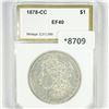 Image 1 : 1878-CC Morgan Silver Dollar PCI-EF40