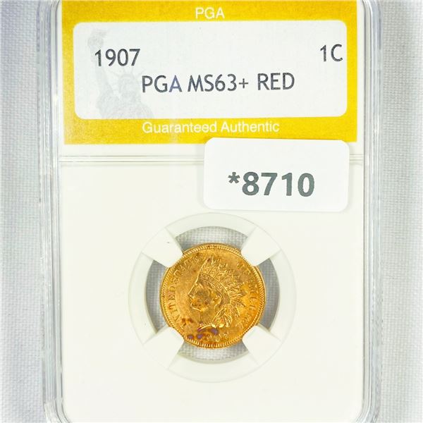 1907 Indian Head Cent PGA-MS63+ RED