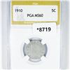 Image 1 : 1910 Liberty Victory Nickel PGA-MS60