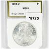 Image 1 : 1904-O Morgan Silver Dollar PCI-MS65