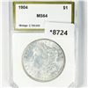 Image 1 : 1904 Morgan Silver Dollar PCI-MS64