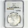 Image 1 : 1923 Silver Peace Dollar NGC-MS63