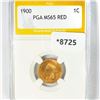Image 1 : 1900 Indian Head Cent PGA-MS65 RED