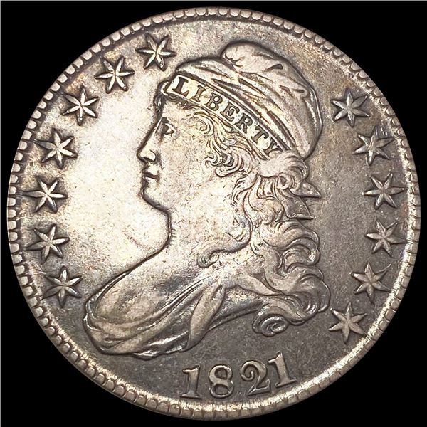 1821 Capped Bust Half Dollar LIGHTLY CIRCULATED