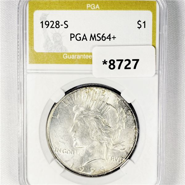 1928-S Silver Peace Dollar PGA-MS64+