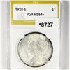 Image 1 : 1928-S Silver Peace Dollar PGA-MS64+