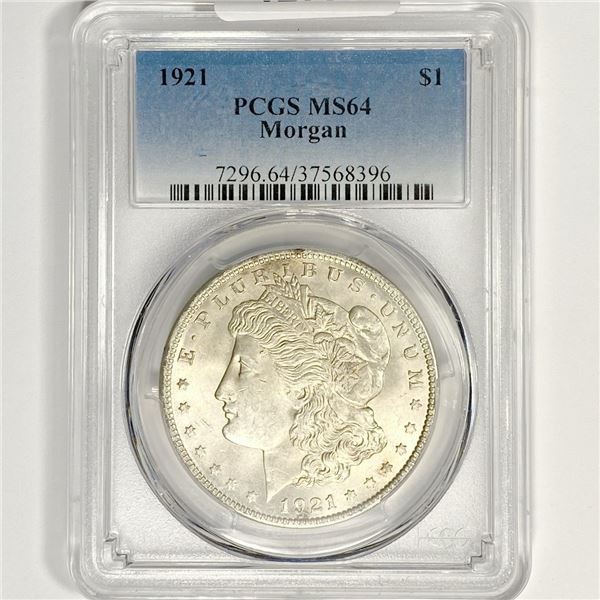 1921 Morgan Silver Dollar PCGS-MS64