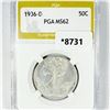 Image 1 : 1936-D Walking Liberty Half Dollar PGA-MS62