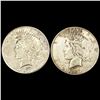 Image 1 : 1927-S (2) Peace Dollars ABOUT UNCIRCULATED