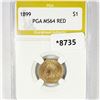 Image 1 : 1899 Indian Head Cent PGA-MS64 RED