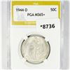 1944-D Walking Liberty Half Dollar PGA-MS65+