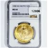 Image 1 : 1908 $20 Gold Double Eagle NGC-MS64 No Motto