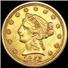 1853 $2.50 Gold Quarter Eagle NEARLY UNCIRCULATED