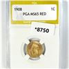 Image 1 : 1908 Indian Head Cent PGA-MS65 RED