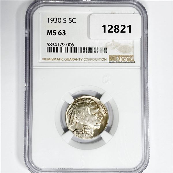 1930-S Buffalo Nickel NGC-MS63