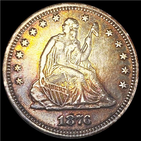 1876 Seated Liberty Quarter ABOUT UNCIRCULATED