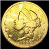 1866-S $20 Gold Double Eagle NICELY CIRCULATED