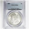 1887 Morgan Silver Dollar PCGS-MS61
