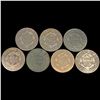 Image 2 : (7) Large Cents NICELY CIRCULATED