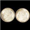 Image 1 : (2) 1882 Morgan Silver Dollars CLOSELY UNC
