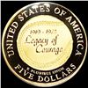 Image 2 : 1997-W Jackie Robinson .24oz Gold $5 GEM PROOF