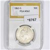 1863-S Seated Liberty Half Dollar PGA-MS62